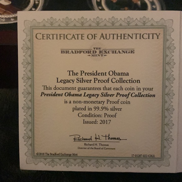 President Obama Legacy Silver Proof Collection - Picture 6 of 12